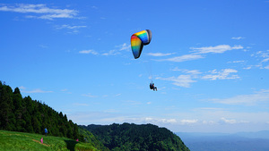 玉屏山国家森林康养基地滑翔伞